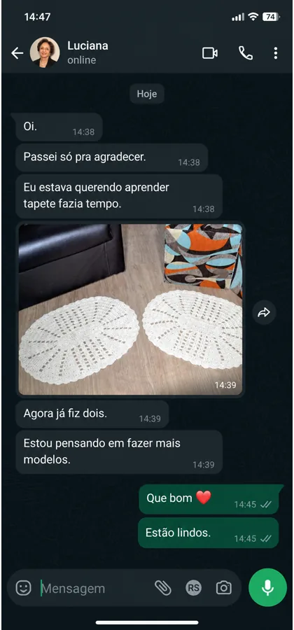 Depoimento de aluna 4