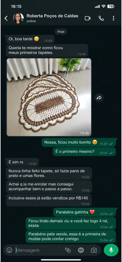 Depoimento de aluna 6